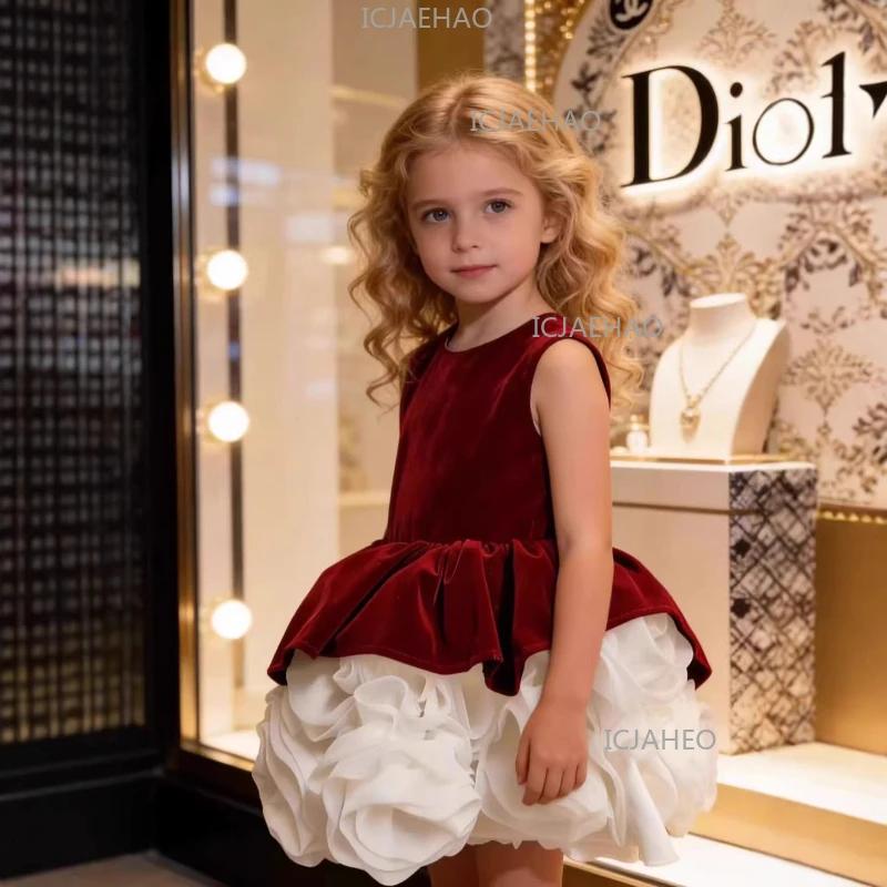 Nouvelle Robe de Princesse pour Petite Fille, Vêtements pour Filles, Robe sans Manches, Costume Form