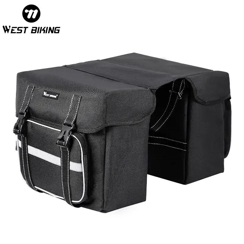 WEST VÉLO Vélo Siège Arrière Sac 25L Grande Capacité En Plein Air Porte Bagages Sacs Vélo VTT Route