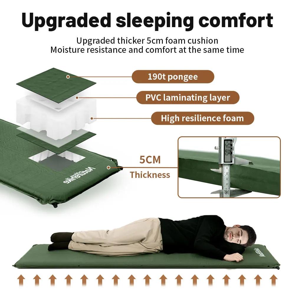 Naturehike matelas auto-gonflant D03 matelas gonflable 5CM matelas pneumatique tapis de couchage en