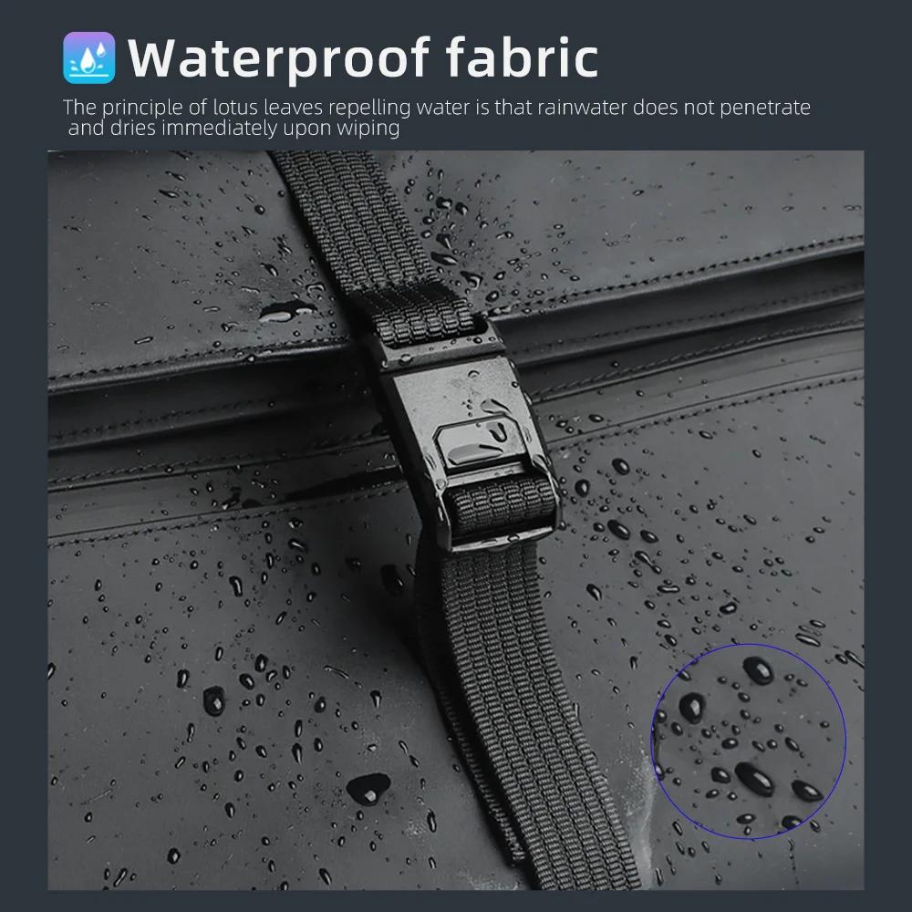 HcanKcan Sac à bandoulière imperméable pour hommes, sac à bandoulière pour ordinateur portable de 13
