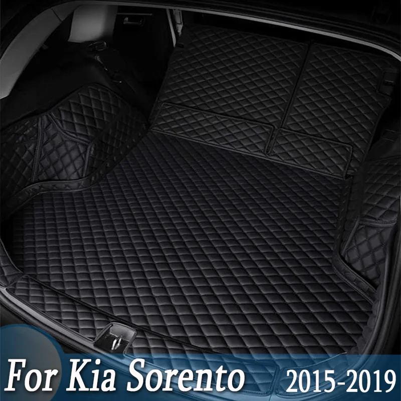 Tapis de coffre pour Kia Sorento Prime UM, 7 sièges, 2015, 2016, 2017, 2018, 2019, tapis, accessoire