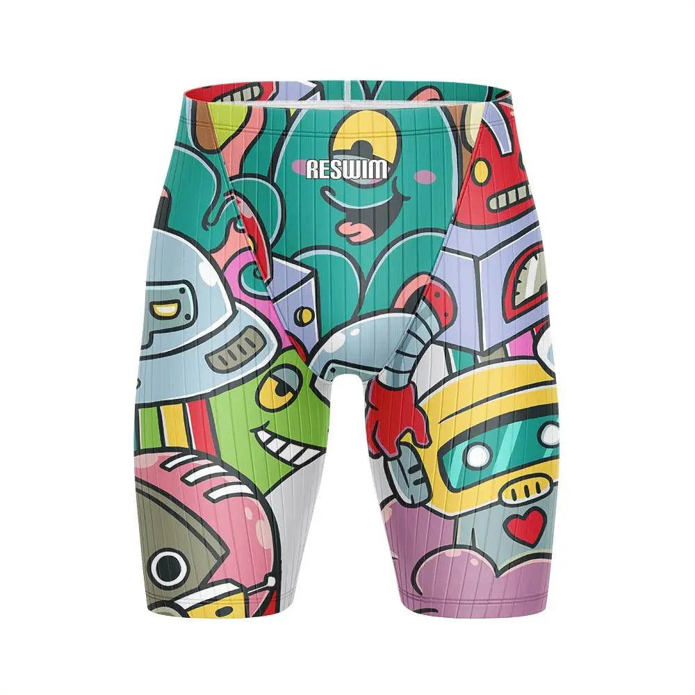 Maillot de bain imprimé pour hommes, short de bain à séchage rapide, pantalon serré, pour la plage,