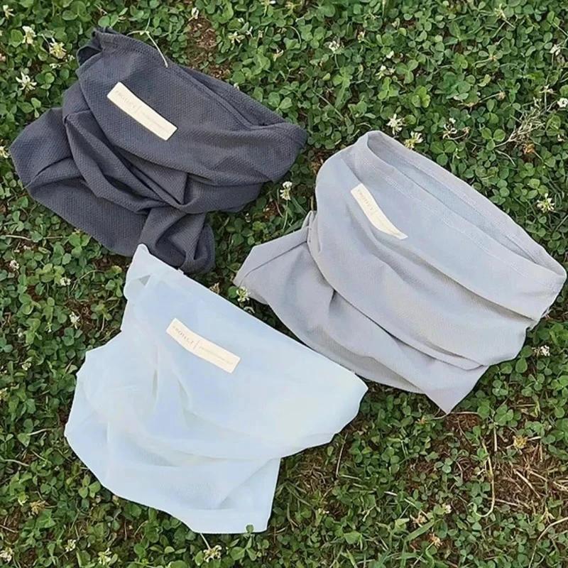 Masque de Protection solaire d'été en soie glacée pour hommes et femmes, couverture faciale de cycli