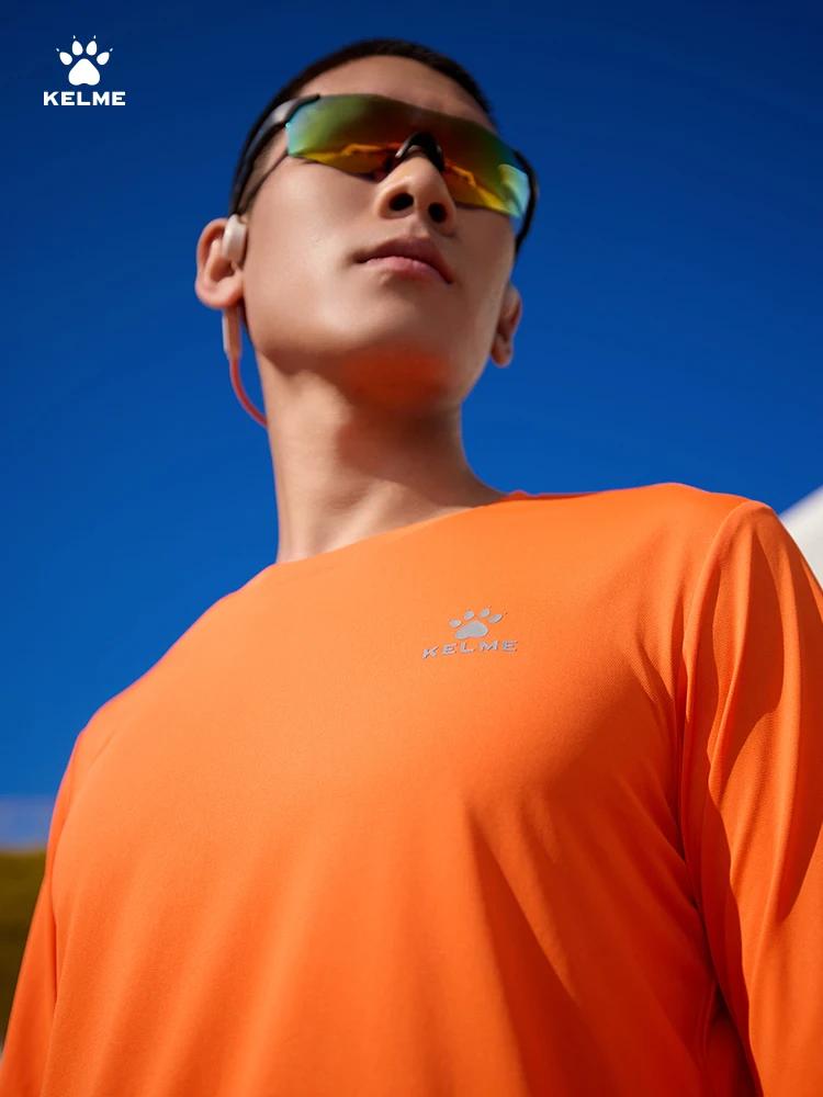 Kelme T-shirt de course à manches longues pour homme, séchage rapide, respirant, pour l'automne, le