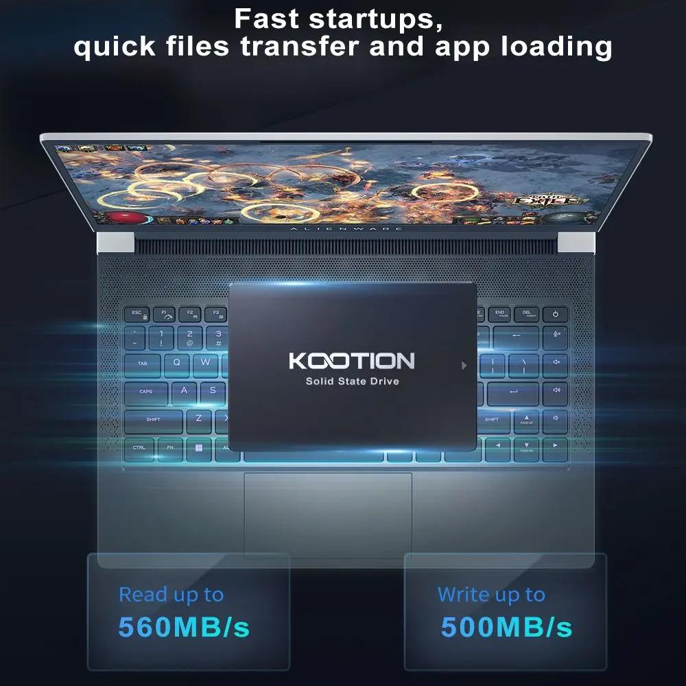 KOOTION X12 SSD SATA 256GB 512GB 1TB 2TB SATA 3 disque SSD 2.5 pouces disque dur disque SSD pour ord