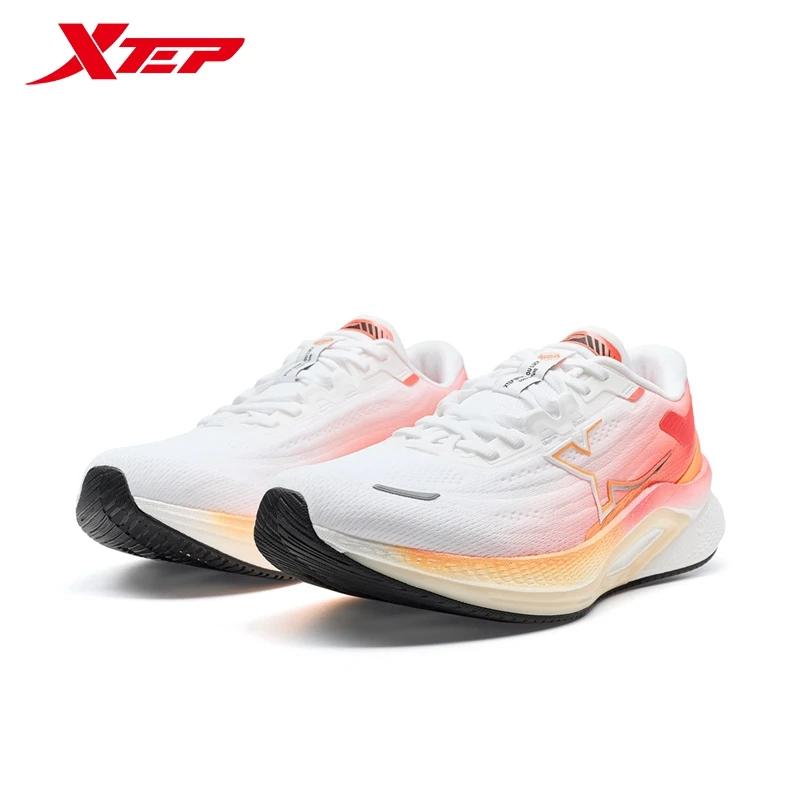 Xtep Tancheng-Chaussures de course professionnelles pour hommes, baskets en maille respirante, absor