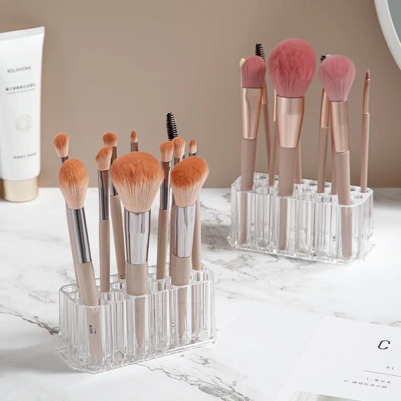 Organisateur de brosses à ongles en acrylique, 26 trous, Kit de Nail Art, outils de rangement, maqui