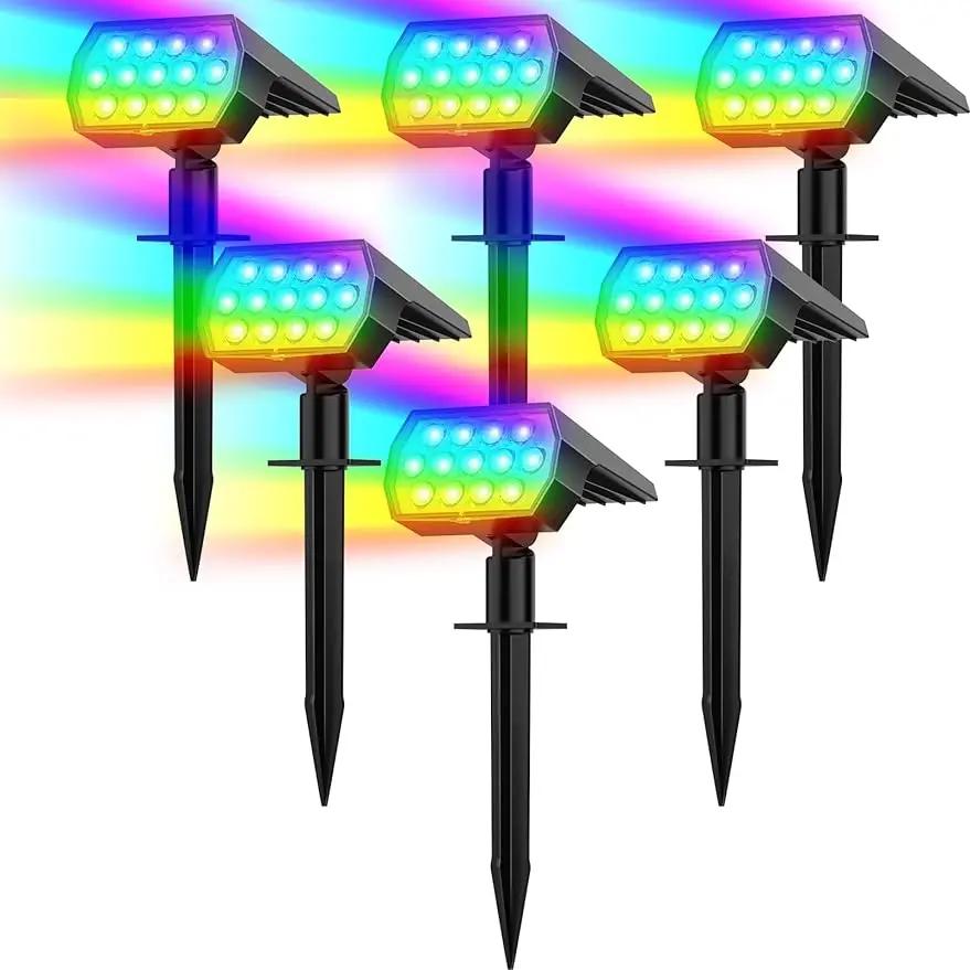 Spot Lumineux Solaire Imperméable Conforme à la Norme IP65, Luminaire Décoratif d'Extérieur, Idéal p