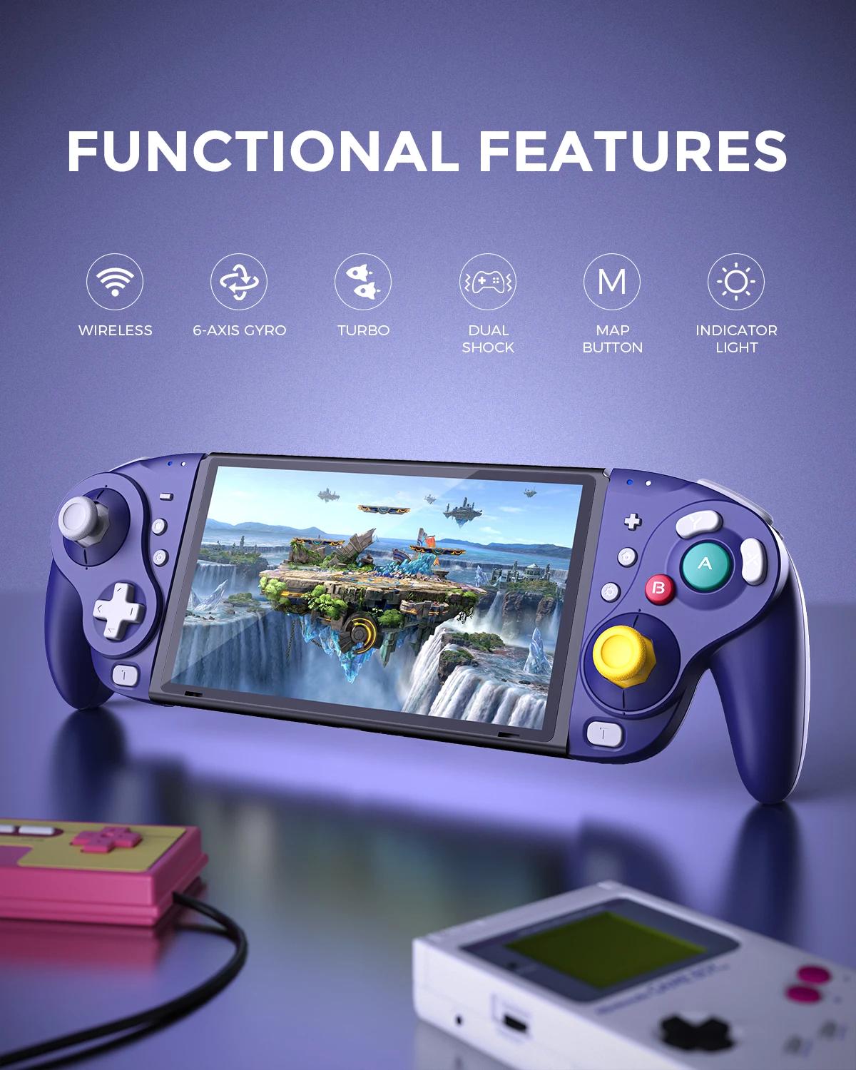 NYXI Wizard Joy-pad sans fil pour manettes de jeu Switch/Switch OLED/Switch Lite