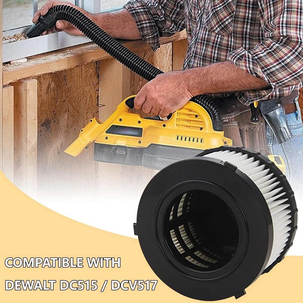 Filtre HEPA compatible avec DeWalt DC5151H, DC515, DCV517, support d'une demi-gallon, aspirateurs se