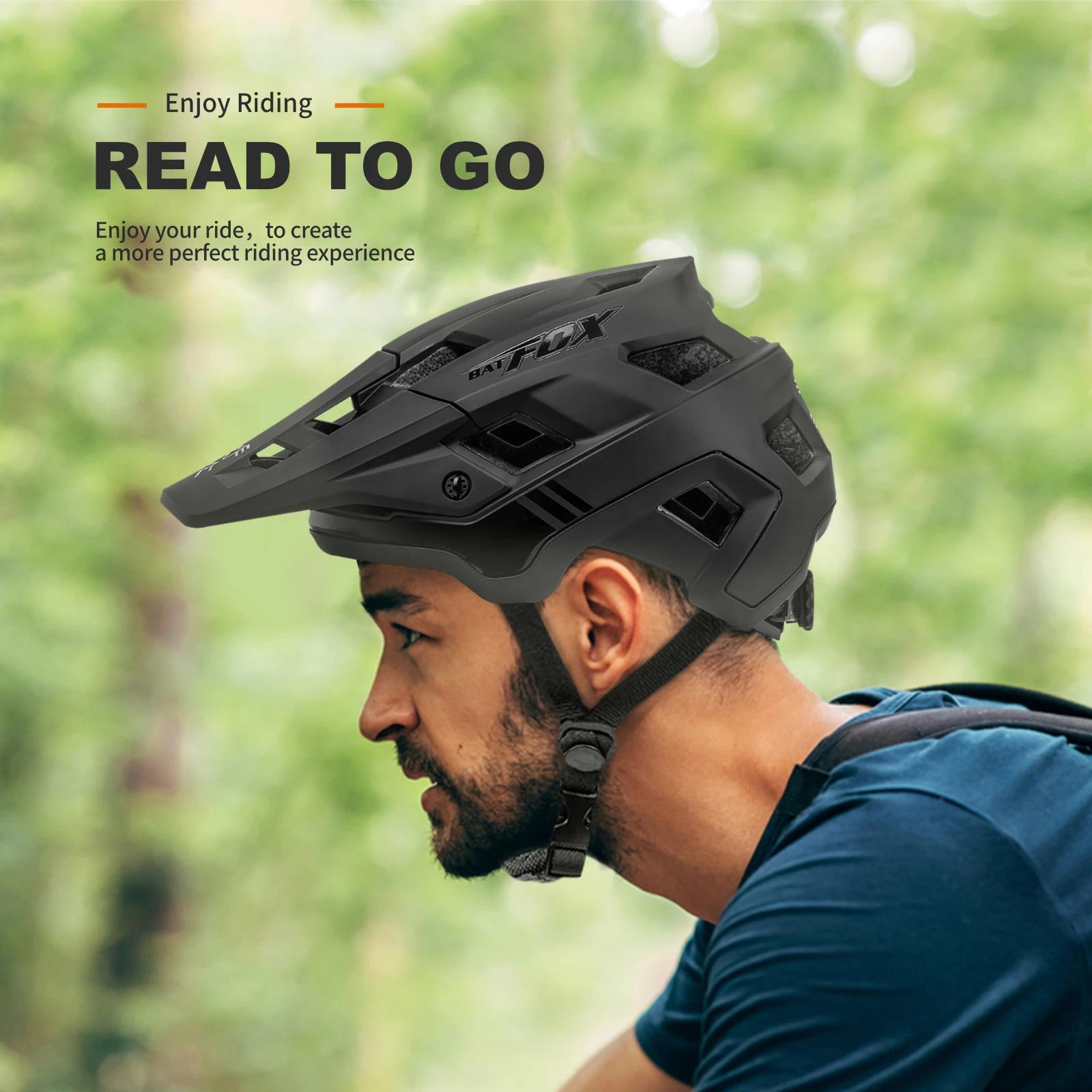 BATFOX-Casque VTT ultraléger pour homme et femme, pour vélo de route et de montagne, nouvelle collec