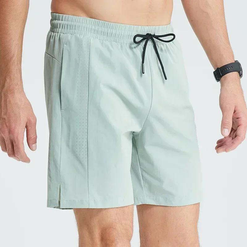Shorts de sport respirants pour hommes, pantalons de survêtement à séchage rapide, jupes élastiques