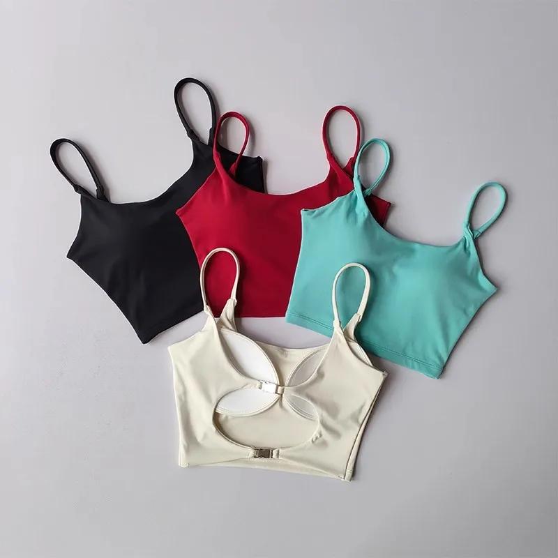 Soutien-gorge de Yoga et de Fitness pour femmes, nouvelle sangle arrière intégrée, gilet de sport, s