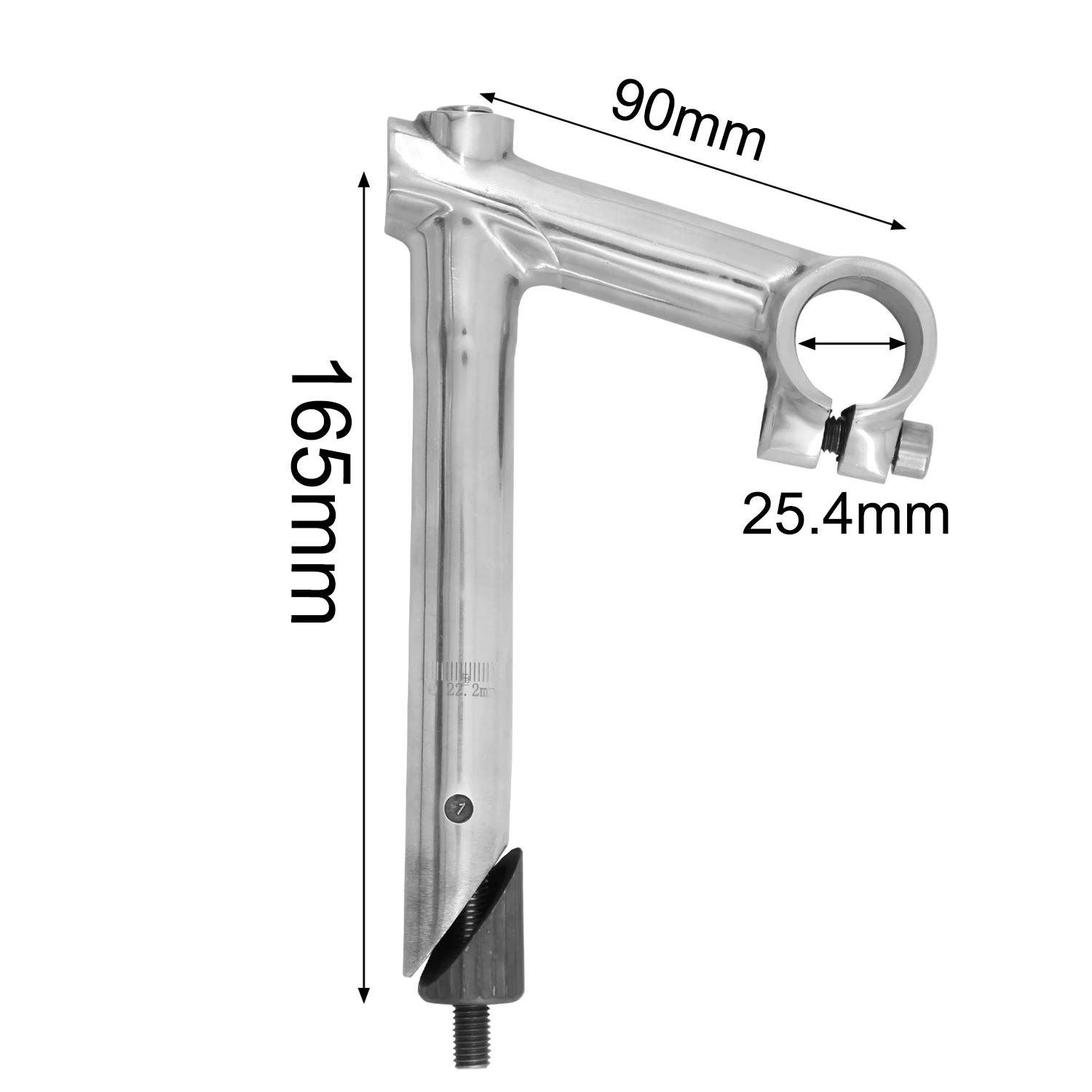Tige de guidon de vélo en alliage argenté, 1 2,2 clip, 25.4mm