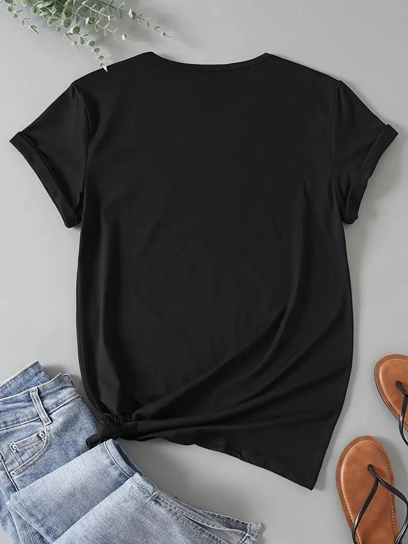 T-shirt d'été imprimé pour femmes, mignon, Style coréen Ins Ootd Y2k, rétro, Style de rue, Slim, dou