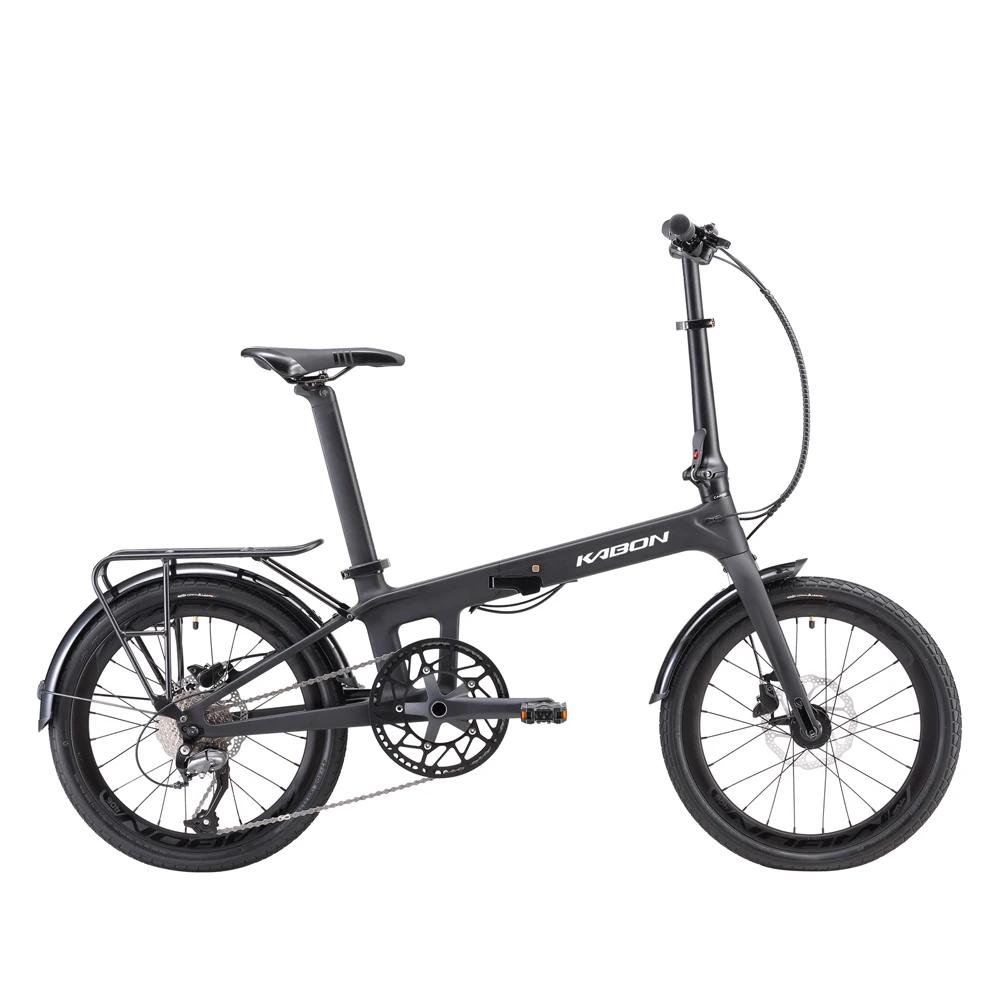 Vélo pliant en Fiber de carbone 20 pouces pliable avec freins à disque ultralégers Shimano 9s pliant