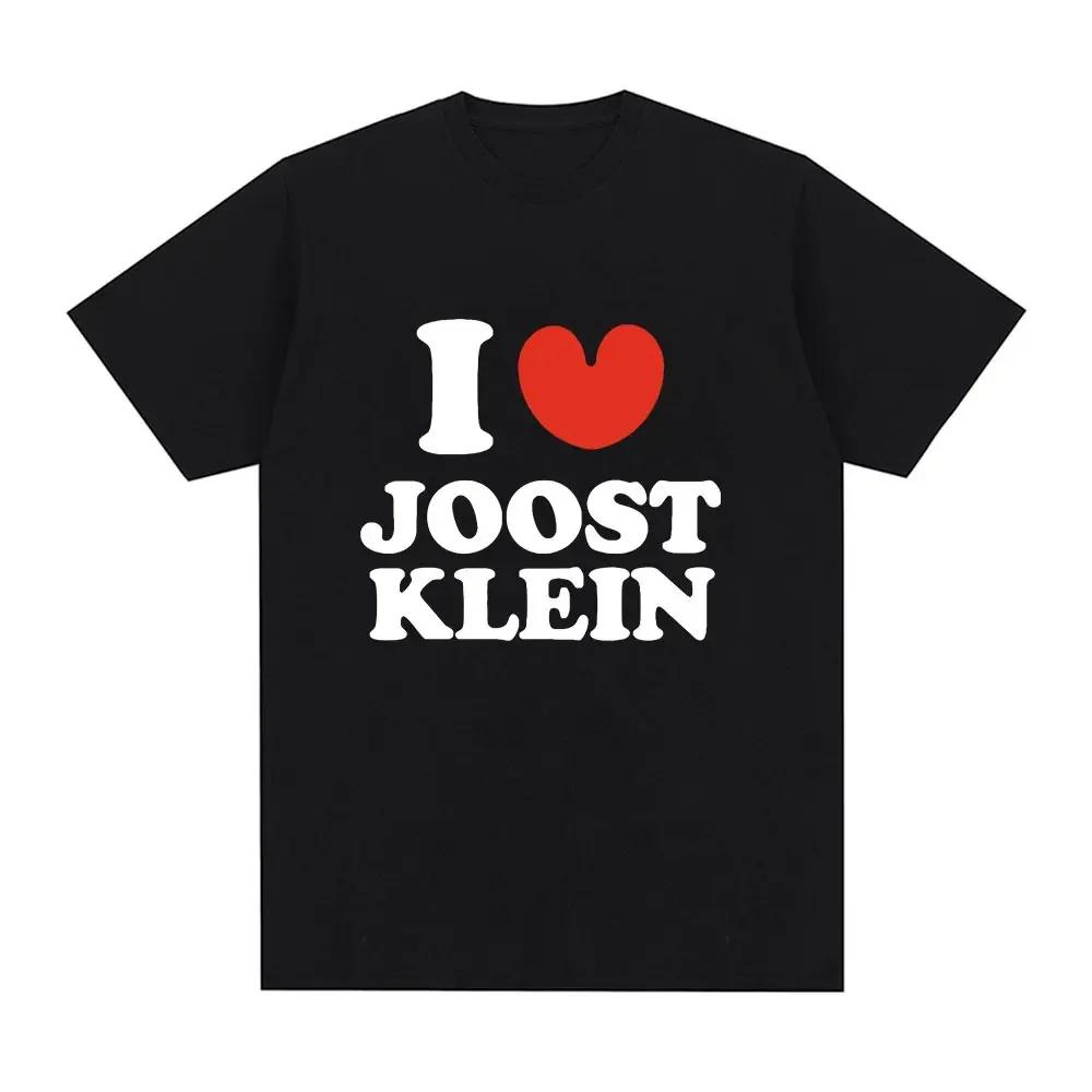 J'aime Joost Klein T-shirt hommes femmes mode Hip Hop Vintage T-shirt 100% coton col rond manches co