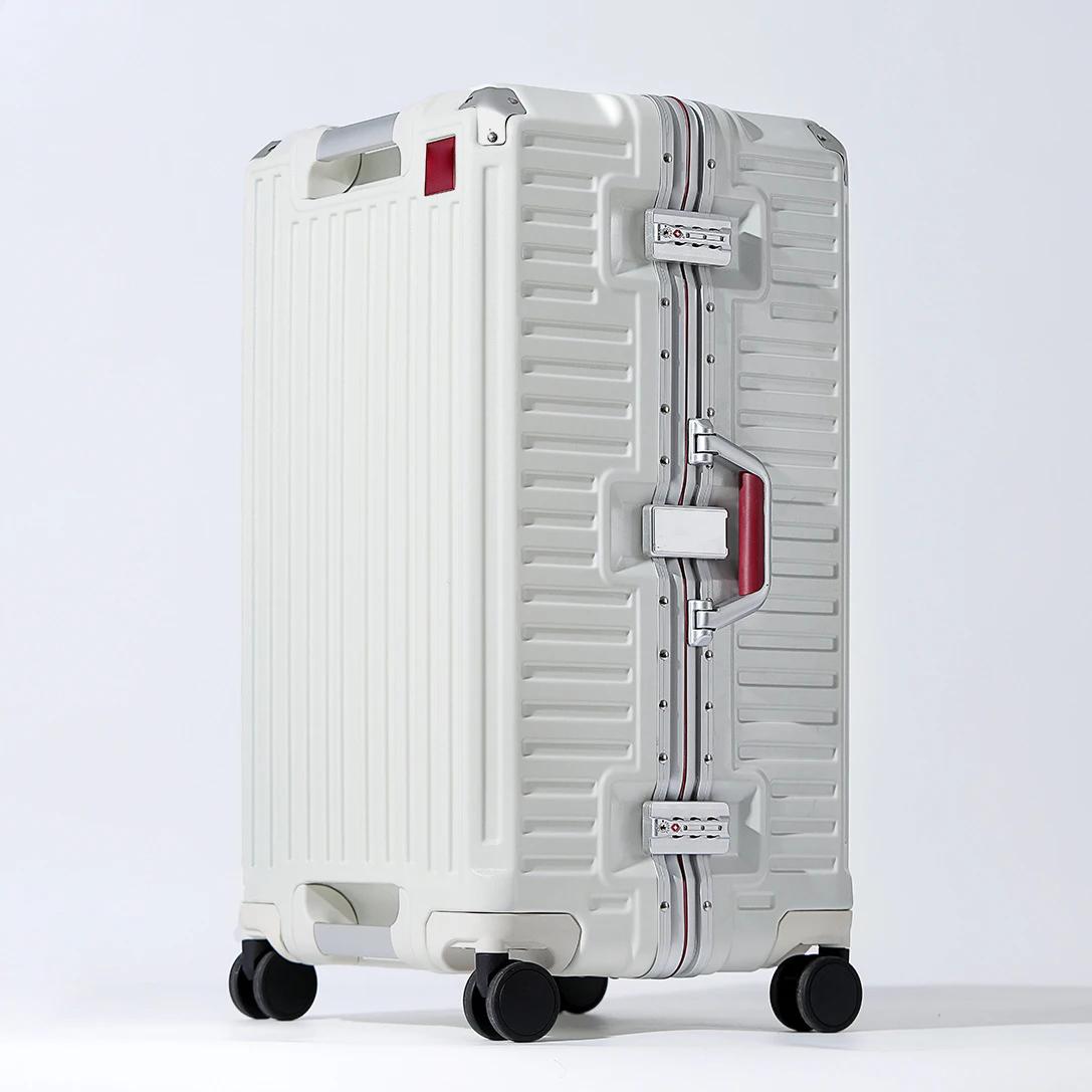 Valise à poignée large valise de voyage hommes 20 24 26 bagage à main femmes PC cadre en aluminium b