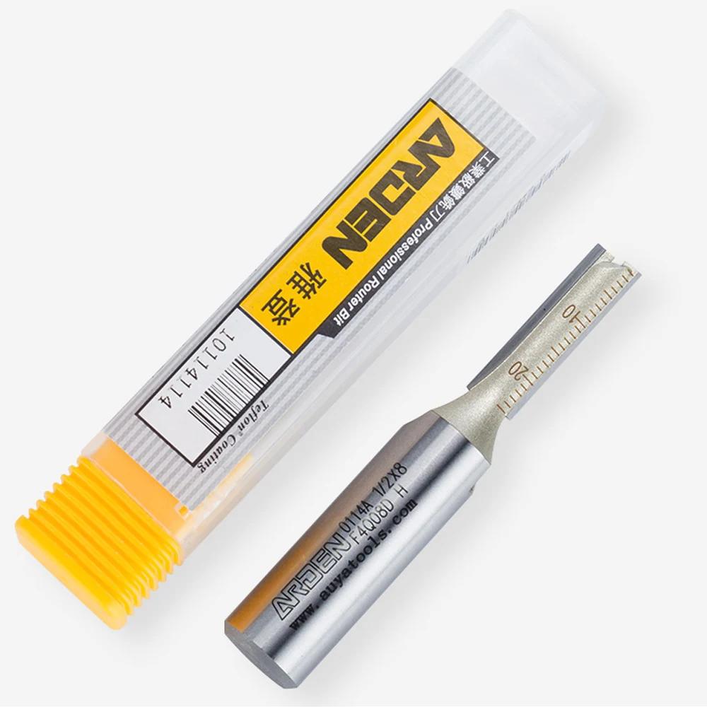 ARDEN – mèche de routeur droite métrique à 2 cannelures, tige de 1/4 1/2 pouces, diamètre de coupe d