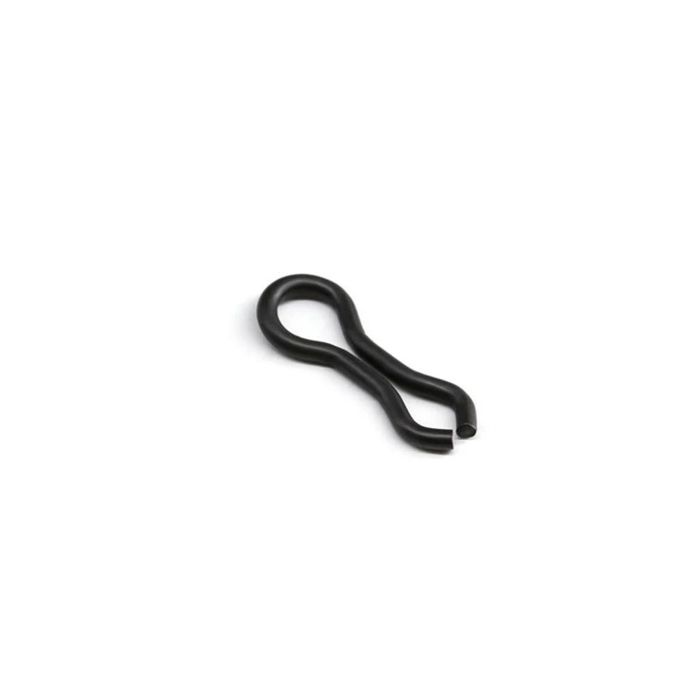Anneaux Splay pour carpe noir mat, 1000 pièces, boucle pivotante, Leader, yeux plombs, connecteur de