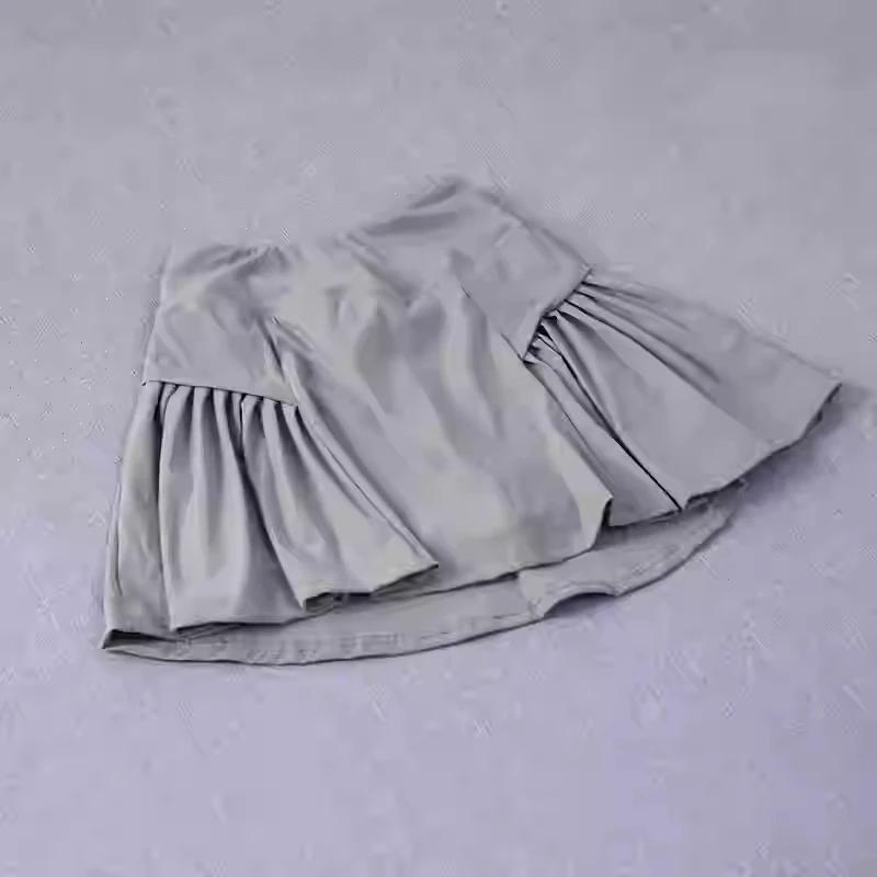 Jupe courte de sport ; pseudo jupe de course deux pièces pour femme; combinaison de badminton d'été;