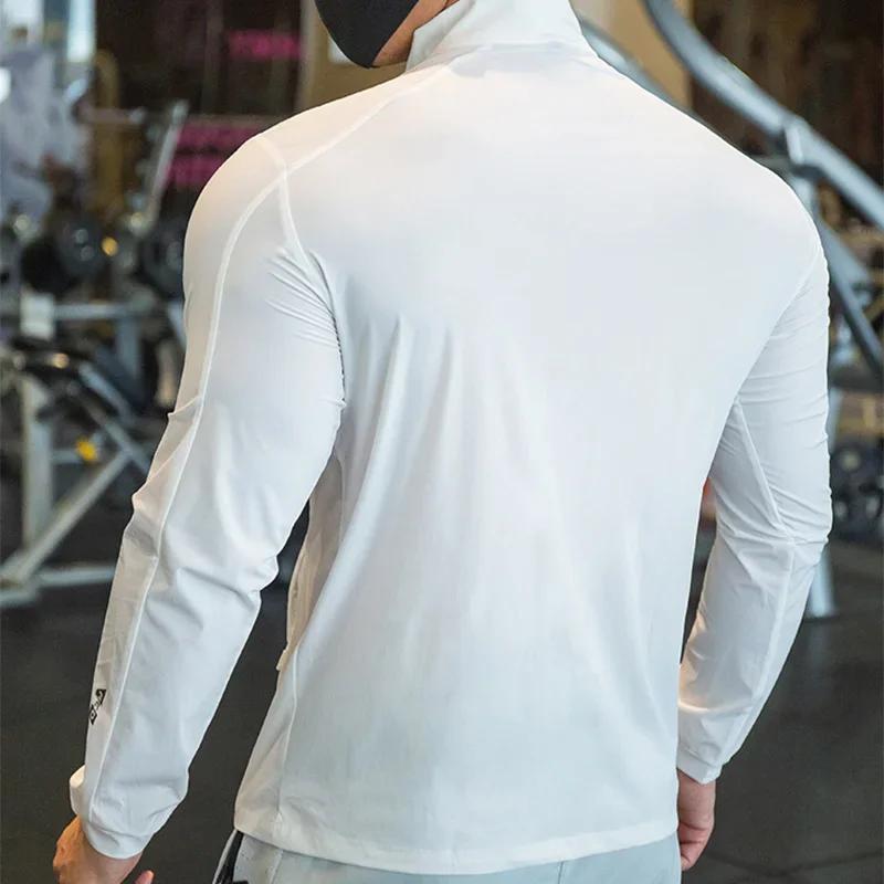 Veste de compression élastique OupillGym pour homme, manteau de course, collants d'entraînement, swe