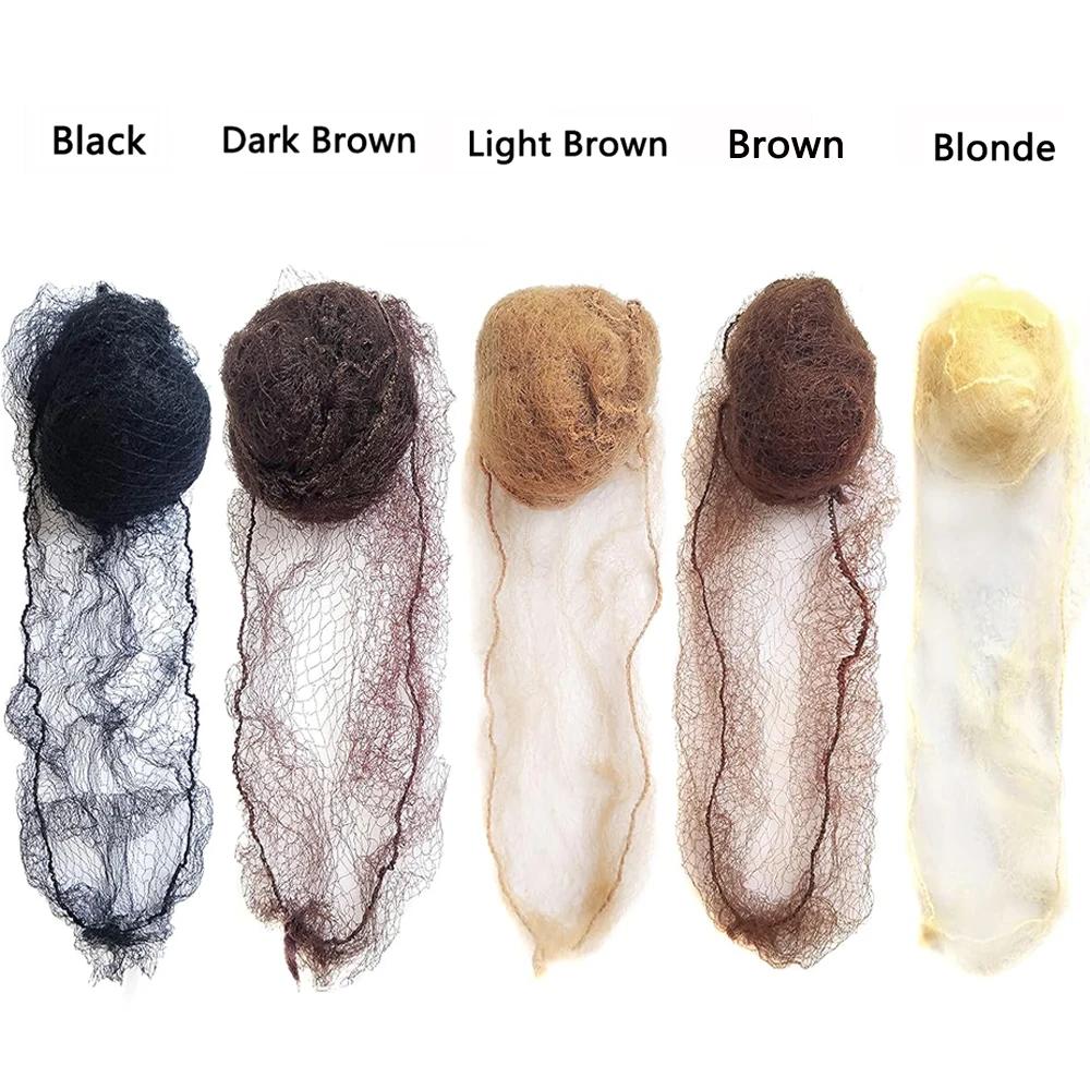 10/60 pièces 5MM filets à cheveux en Nylon Invisible jetable filet à cheveux Ballet danse filet chig