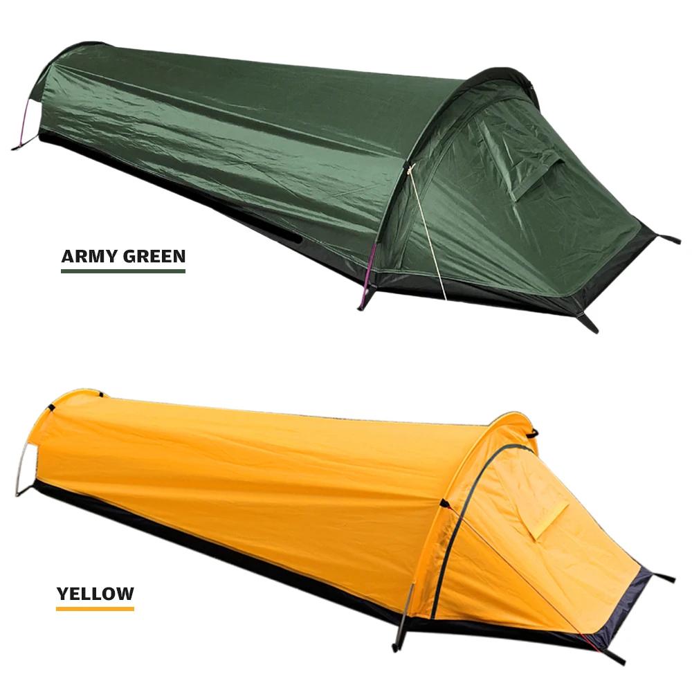 Tente de randonnée en plein air, sac de couchage de camping, imperméable, légère, simple, hypothèque