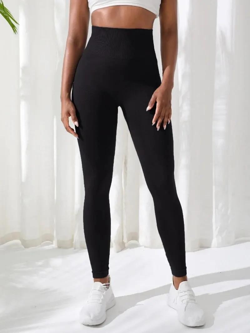 Pantalons de Yoga pour femmes, vêtements de sport sans couture, extensibles, taille haute, exercice