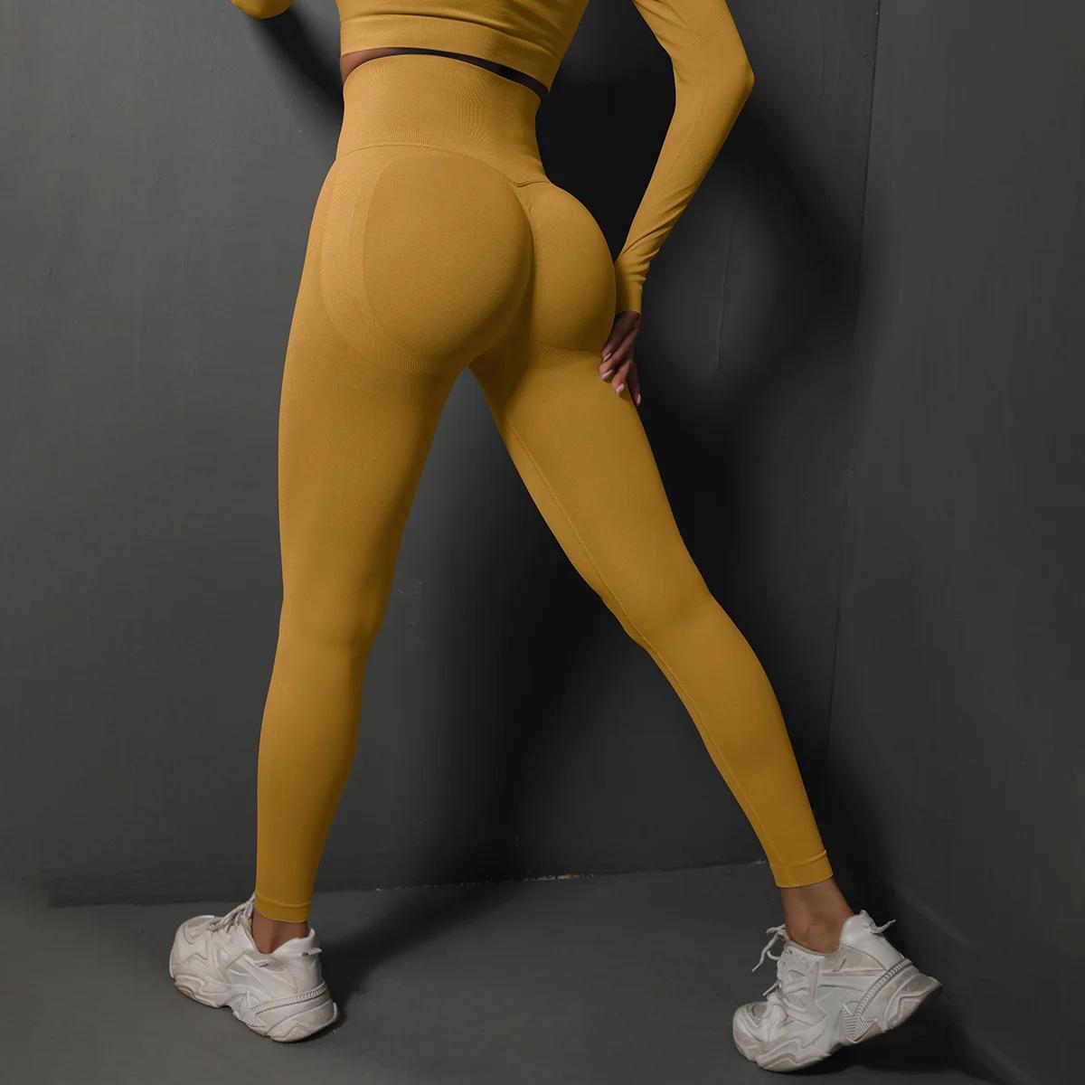 Leggings de Yoga taille haute pour femmes, Leggings de Sport Push Up sans couture, Fitness, course à