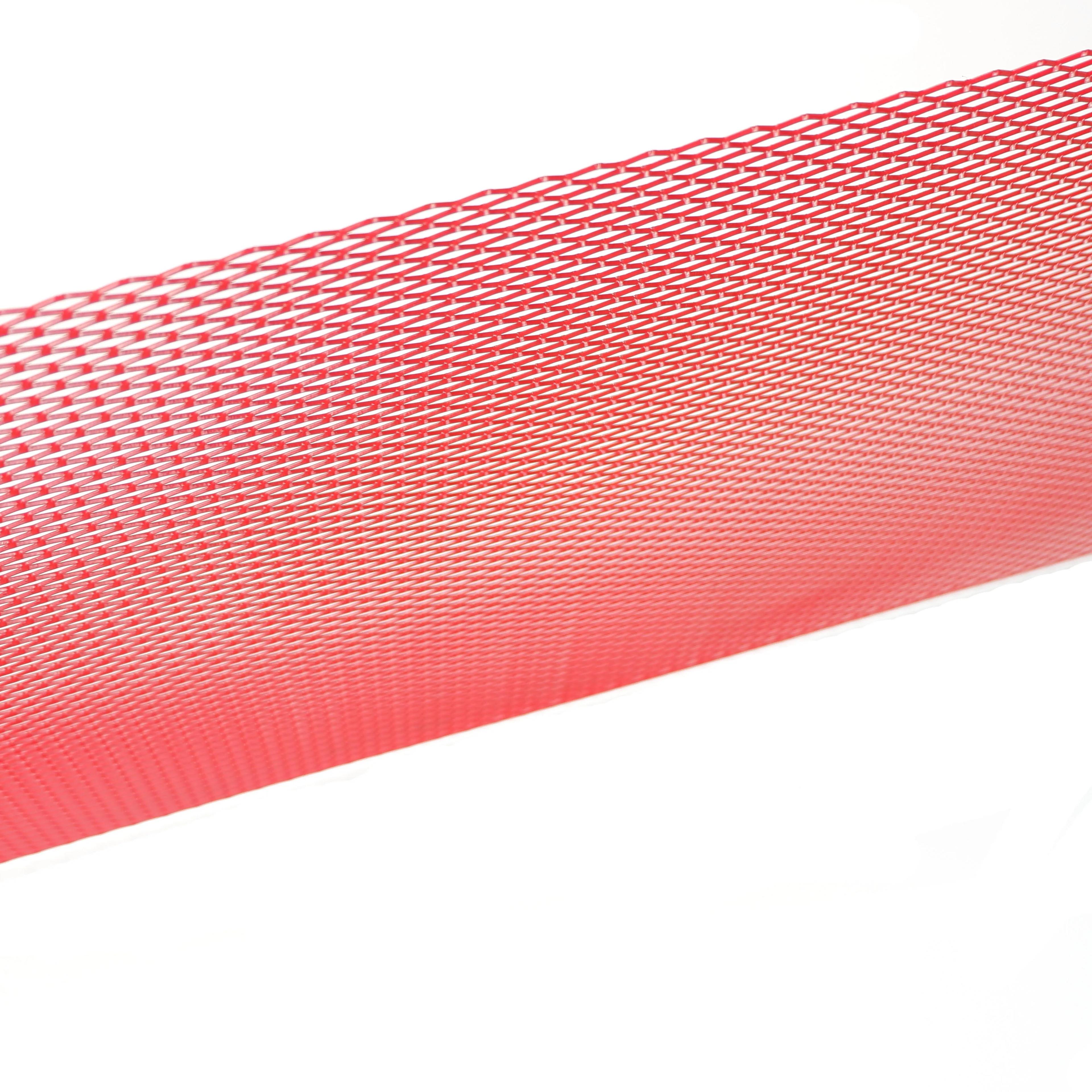 Grille de pare-chocs de voiture de course en aluminium, 100x33cm, filet de ventilation, noir, argent