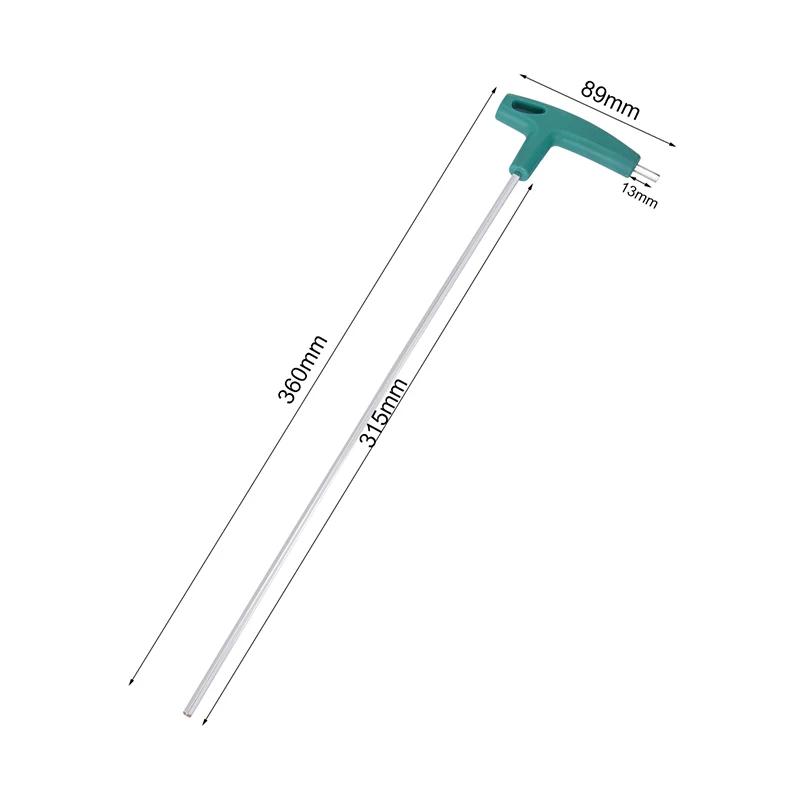 Clé hexagonale à tête sphérique de 3mm 4mm, clé allen, outil manuel, bras Extra Long, poignée en T,