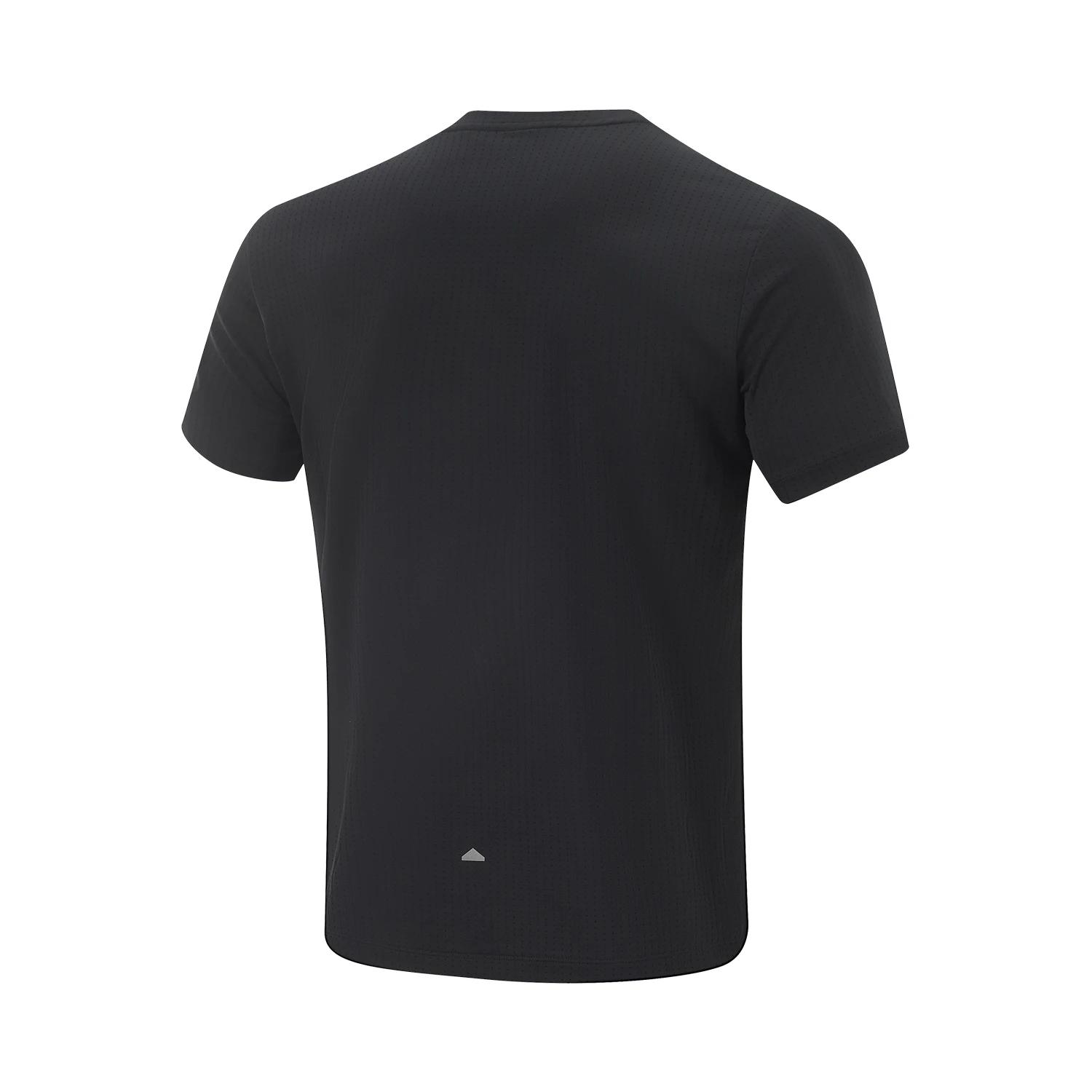 Li-Ning T-shirt de sport pour hommes AT AIR, coupe régulière, en polyester respirant, avec doublure