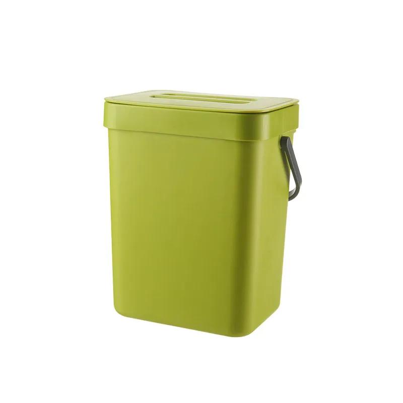 Poubelle peu encombrante à fermeture silencieuse – Poubelle scellée écologique de 3/5L pour la cuisi