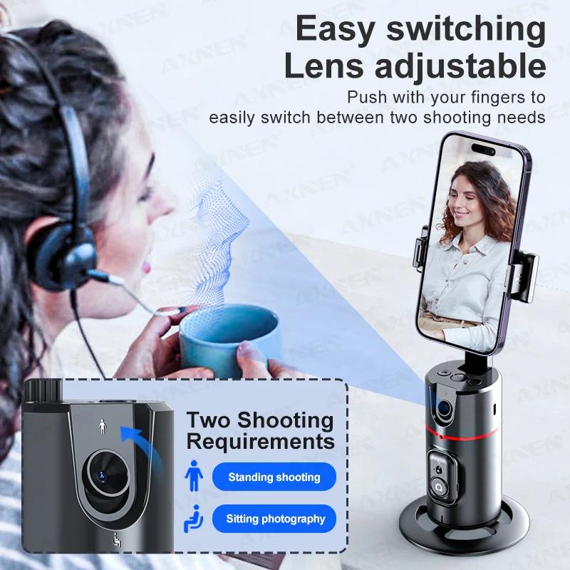Stabilisateur de cardan de Rotation P02, cardan de suivi du visage de bureau pour Selfie de suivi po