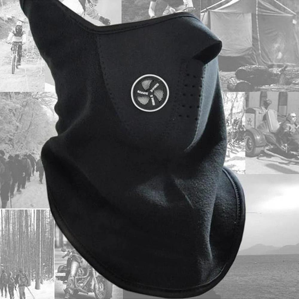 Masque de cyclisme en velours chaud d'hiver, écharpe de sport coupe-vent, couvre-chef, course en ple