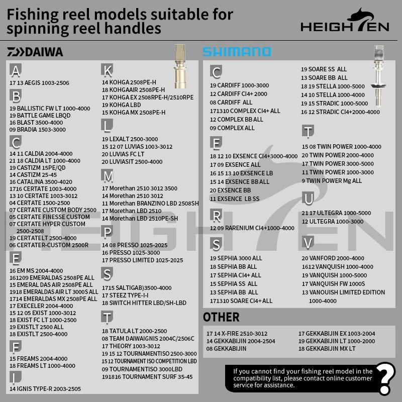 Poignée de moulinet à tambour fixe 98mm, pour Shimano Daiwa