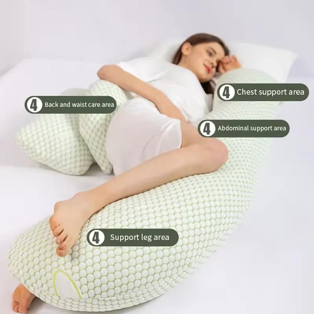 PANGDUBE oreiller de grossesse multifonctionnel pour femmes enceintes oreiller enceinte coussin d'al
