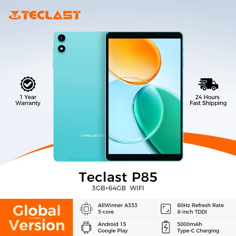 Teclast P85 Android 15 tablette 8 pouces IPS 3 + 6GB RAM 64GB ROM A333 5 cœurs Widevine L1 Wi-fi 6 t