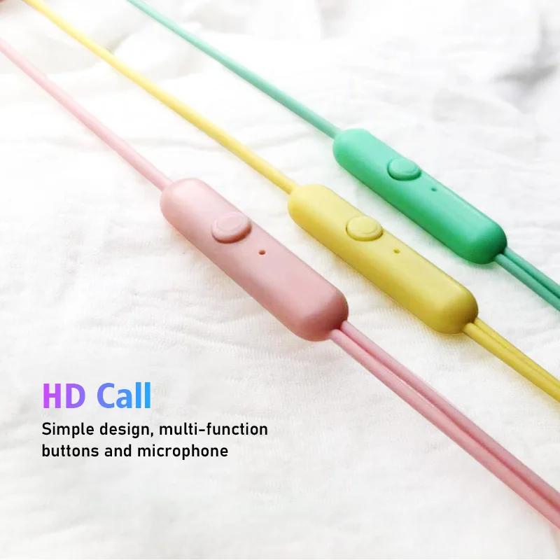 Olaf écouteurs filaires casque 3.5mm oreille téléphone dans l'oreille écouteurs fil contrôle basse c