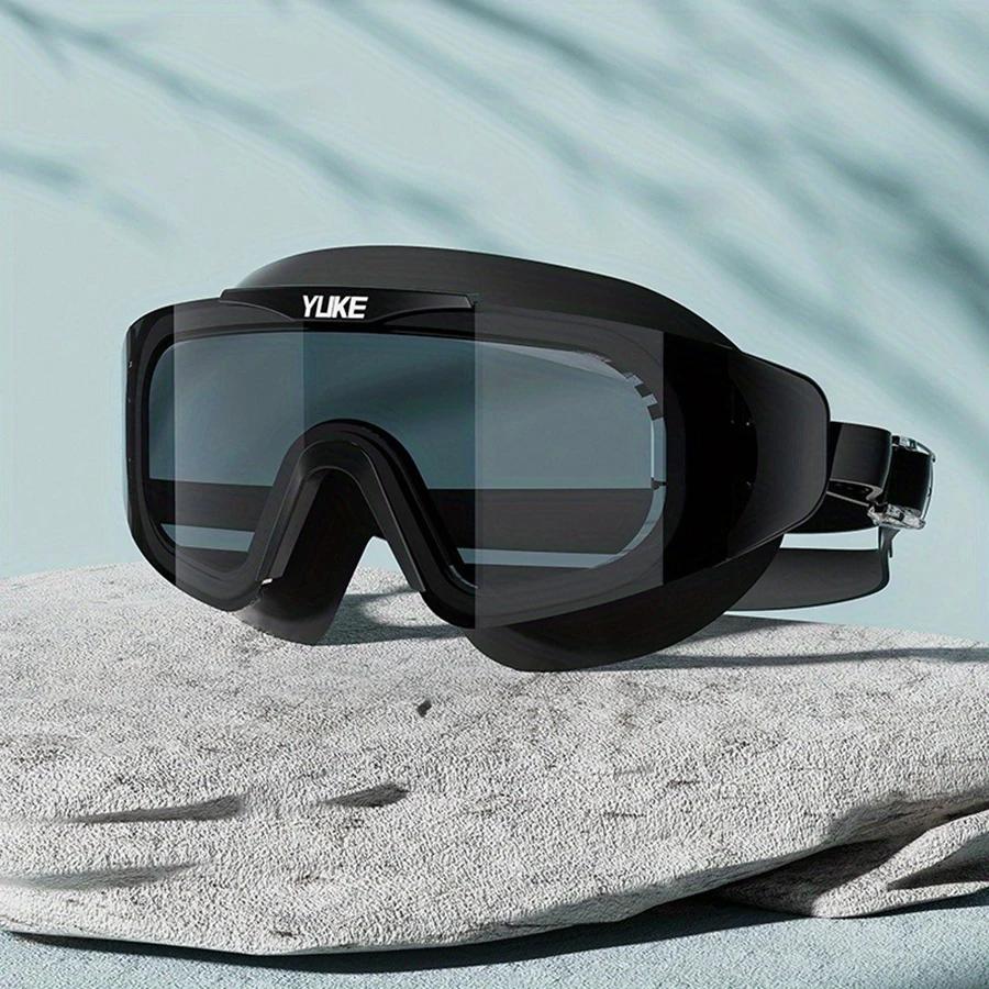 Lunettes de natation HD étanches et anti-buée, grand cadre galvanisé, design unisexe pour profession