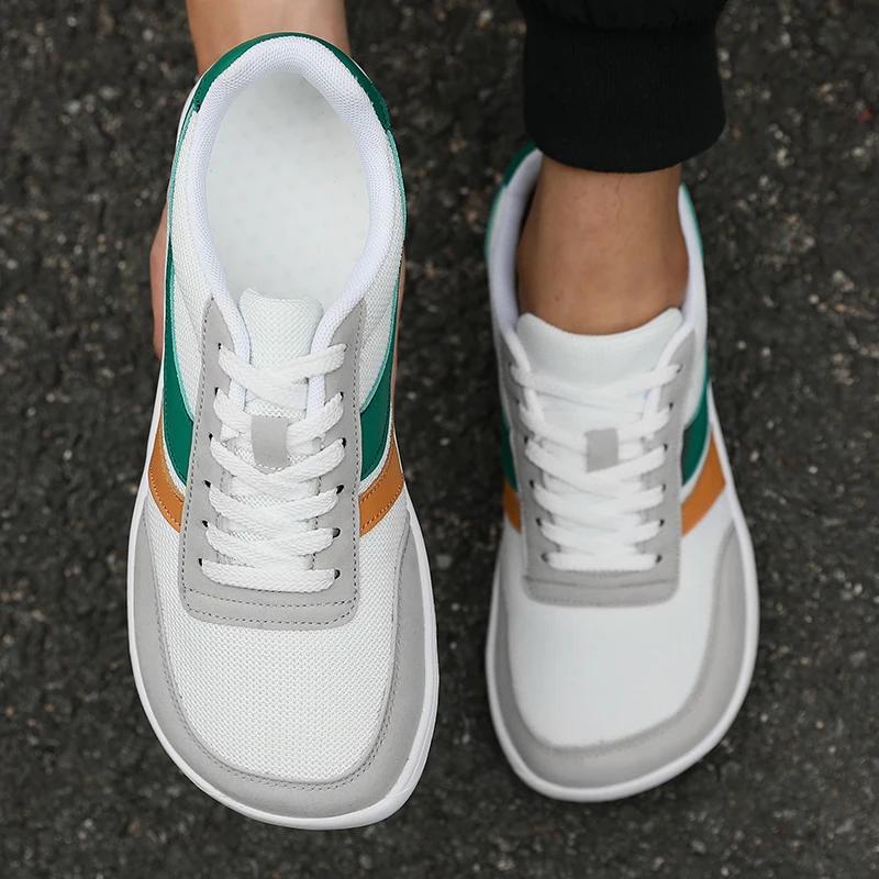 Nouveau bout large hommes chaussures décontracté semelle souple large dernières chaussures marche ba