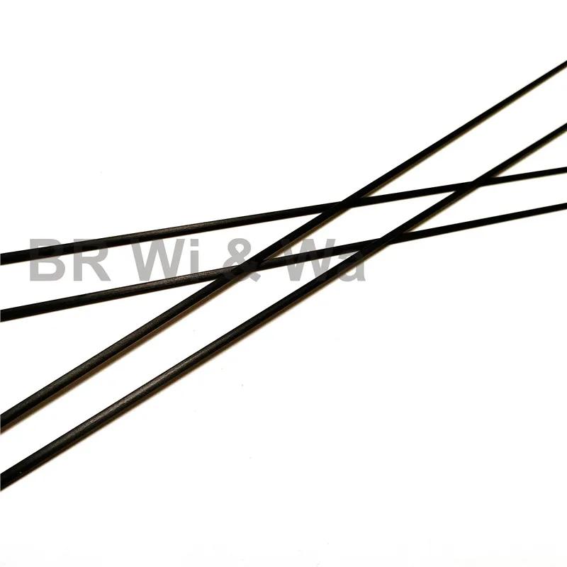 BR Wi & Wa 4 pièces 50CM pointe de canne en carbone massif blanc sans peinture composants de constru