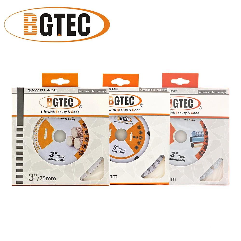 BGTEC 3 pouces 75mm disque de coupe bois acier béton granit verre carrelage Mini meuleuse d'angle ou
