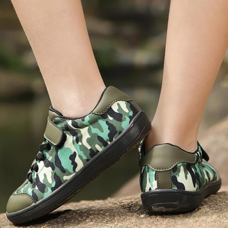 Chaussures antidérapantes et respirantes pour enfants, chaussures de sport minimalistes pour garçons