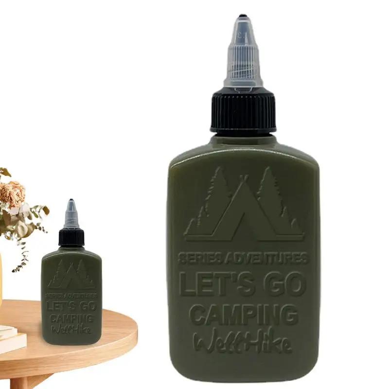 Bouteille à presser pour huile de Camping, bouteilles à condiments à presser de 100ml avec buses, di