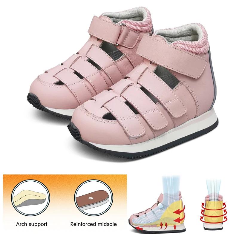 Chaussures en cuir véritable pour enfants, sandales pour tout-petits, chaussures de luxe pour enfant