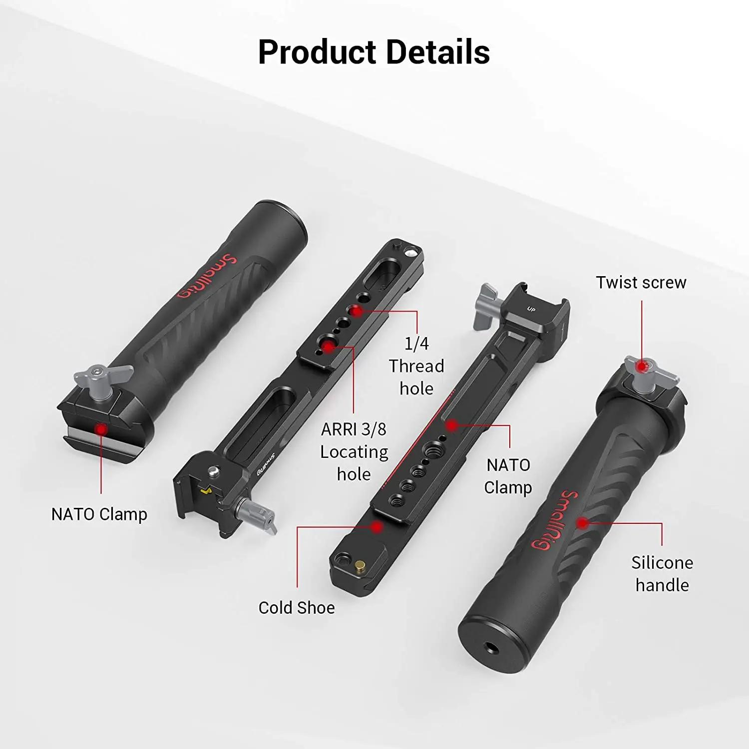 SmallRig – double poignée réglable pour DJI RS 2 /RSC 2/RS 3 / RS 3 Pro /RS 4/ RS 4 Pro, support de
