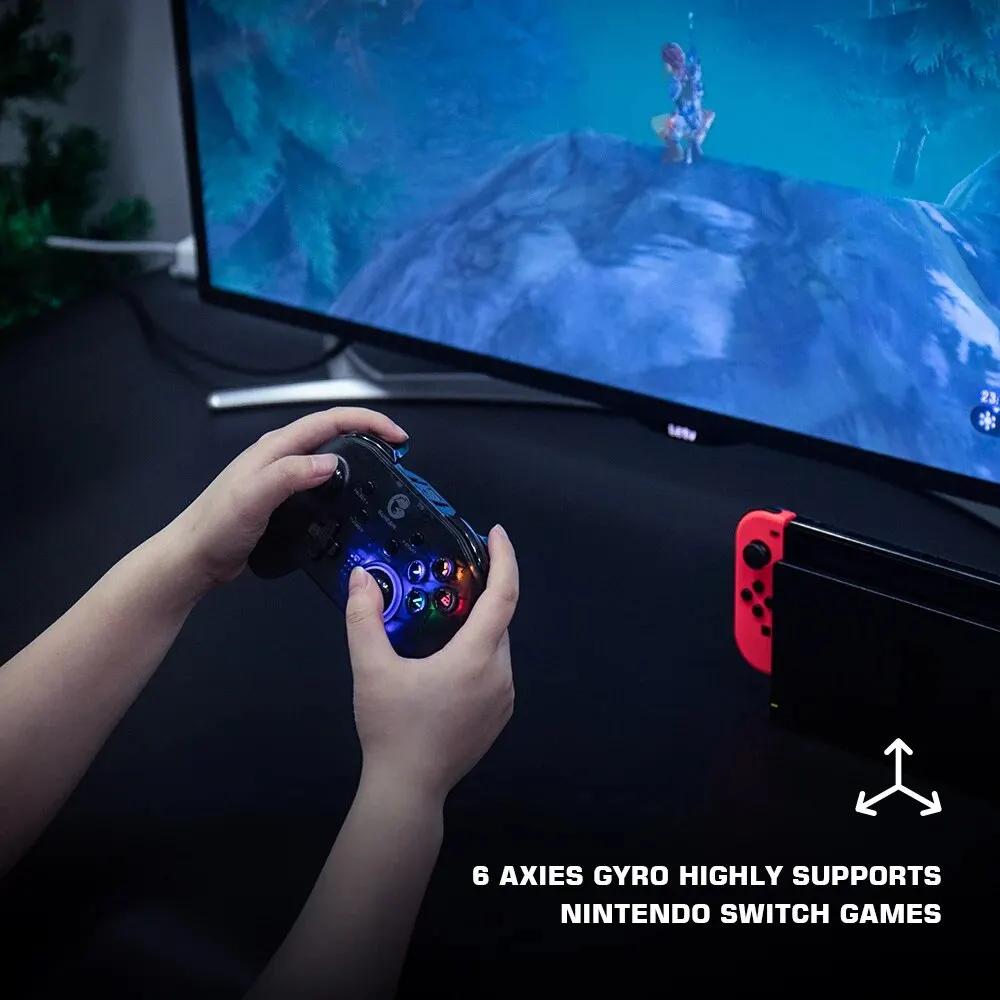 Manette de jeu Bluetooth sans fil pour Nintendo Switch, contrôleur de jeu, Apple Arcade, jeux MFi, t