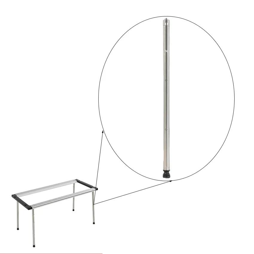 Pieds de Table IGT en Acier Inoxydable, Portables, Extensibles Librement, Durables, Naturels, Access